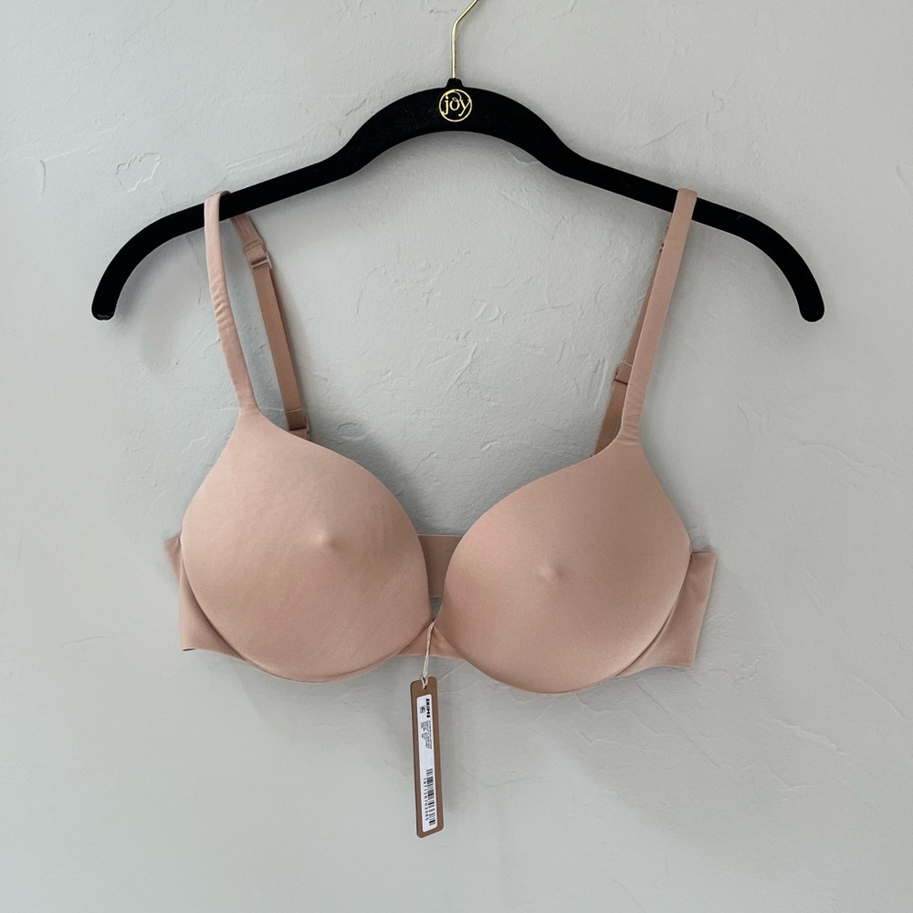 NWT SKIMS ULTIMATE NIPPLE PUSH UP BRA IN CLAY 34C